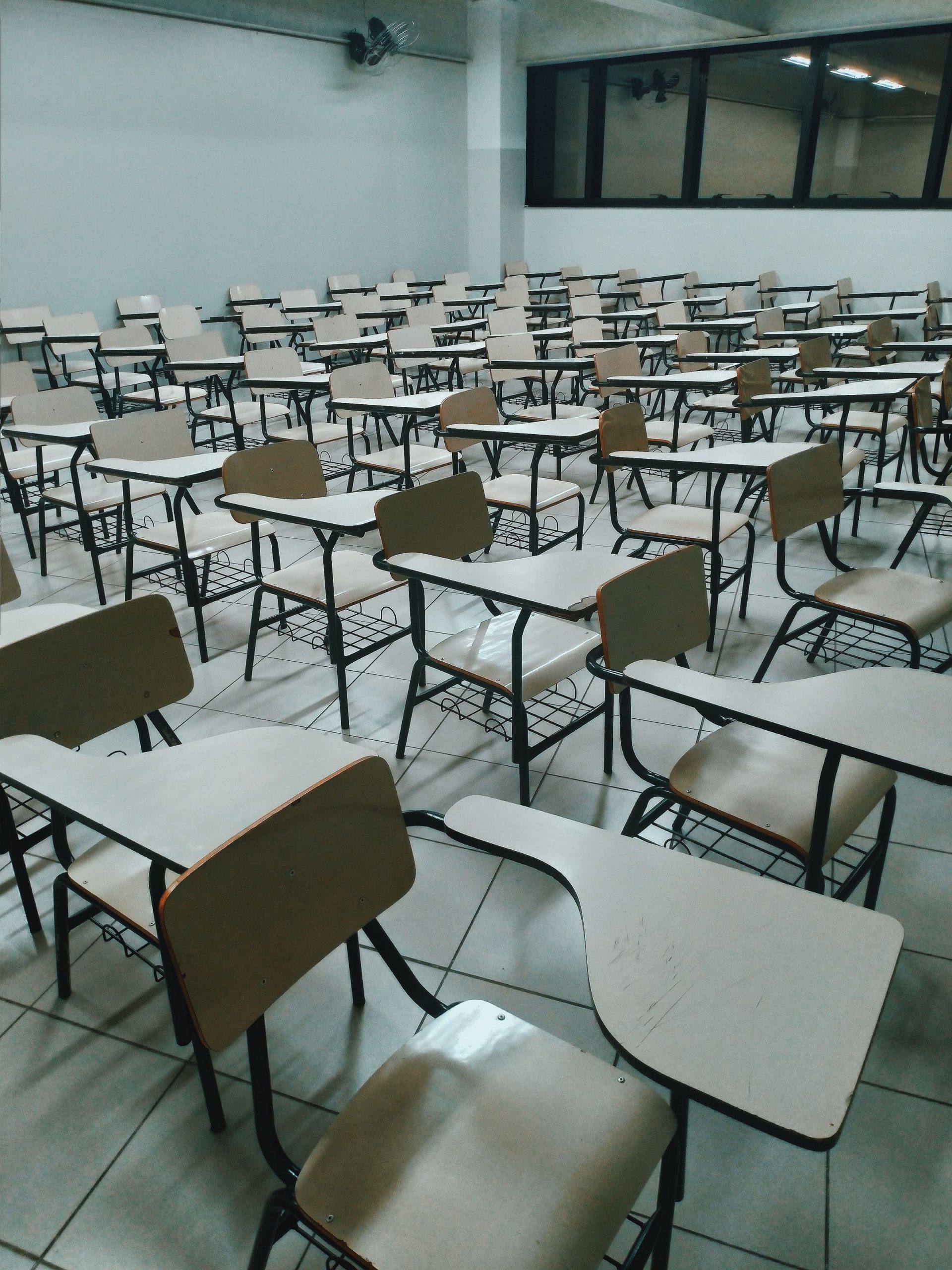 Classroom with education facility flooring