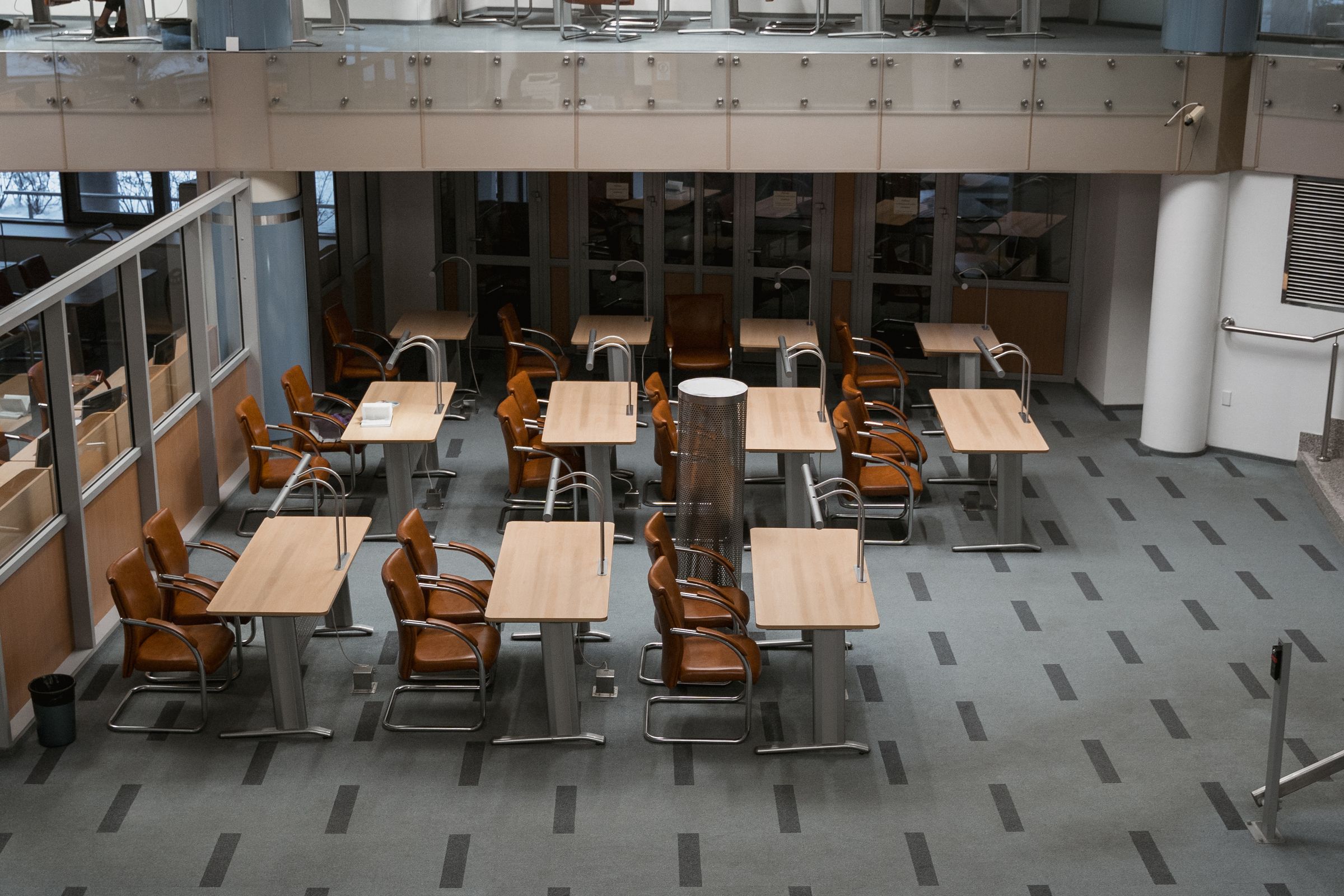 Commercial interior flooring and material planning context